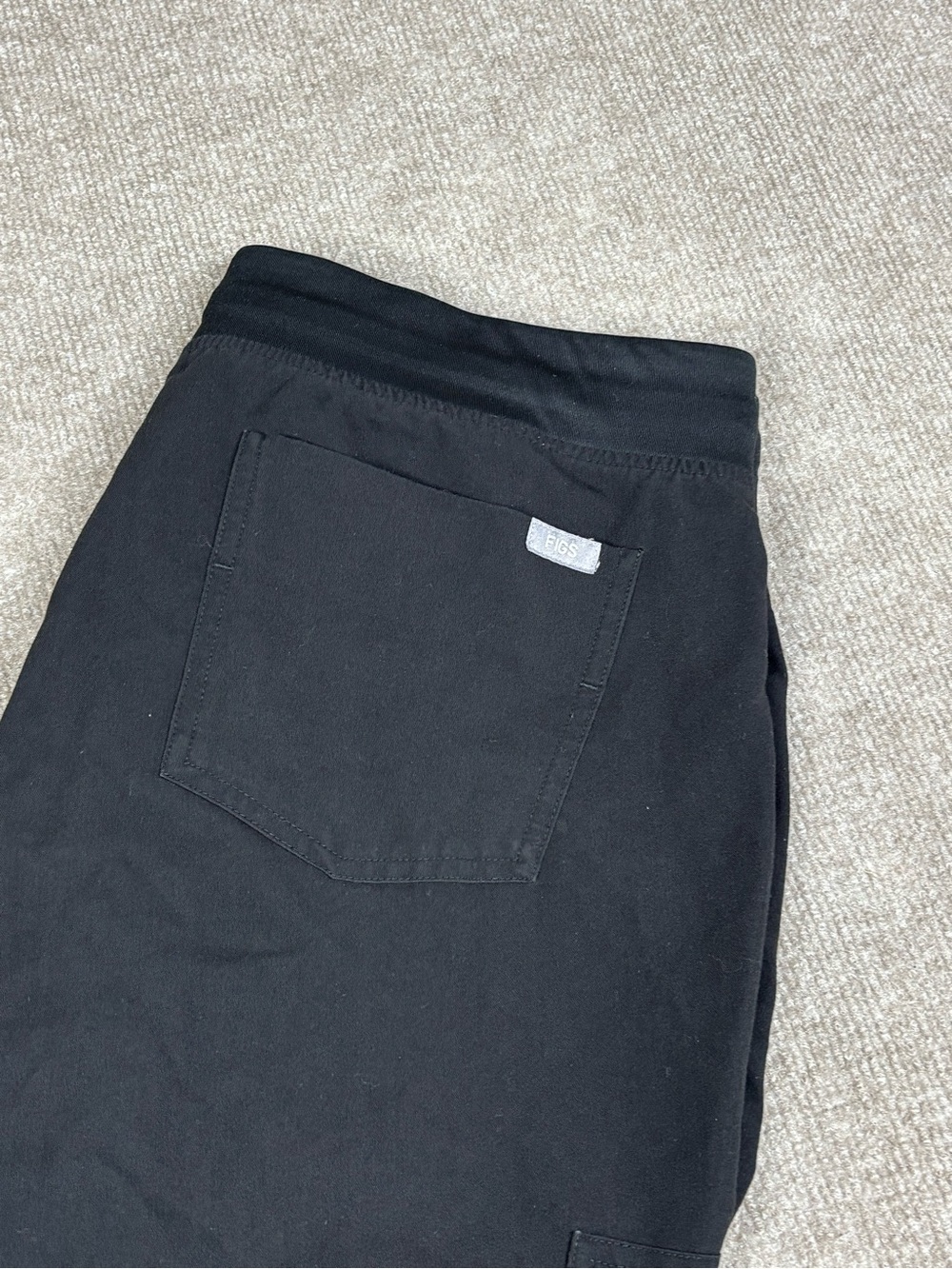 Figs Technical Collection Jogger Pants Black Women's Size L/P Tapered Leg Nurse